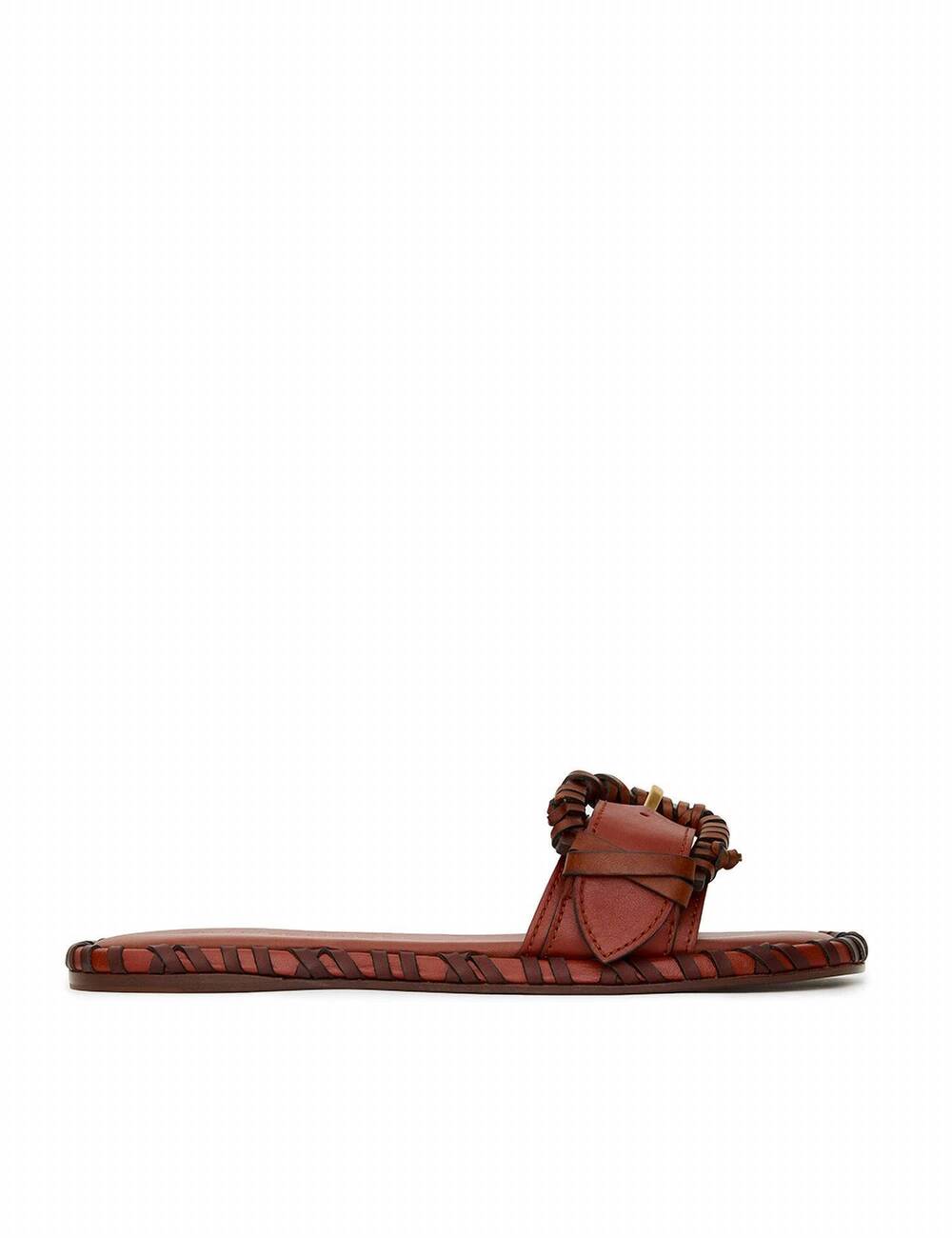 NEW ZIMMERMANN women's alchemy buckle slides in siena